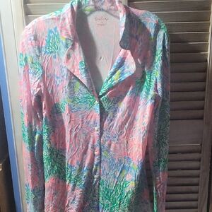 Lilly Pulitzer Multicolor Patterned Shirt